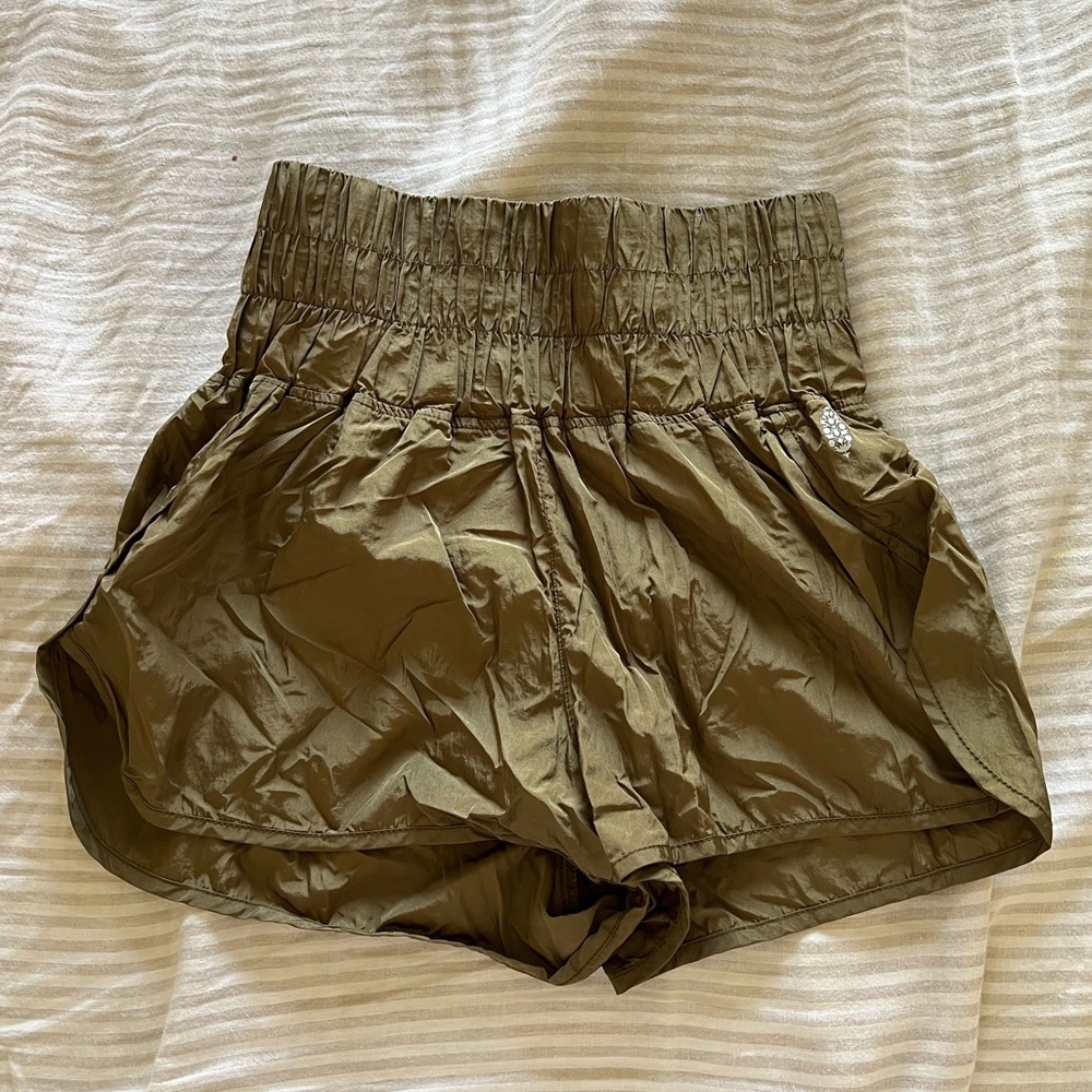 High Wasted Runnjng Shorts. FREE PEOPLE